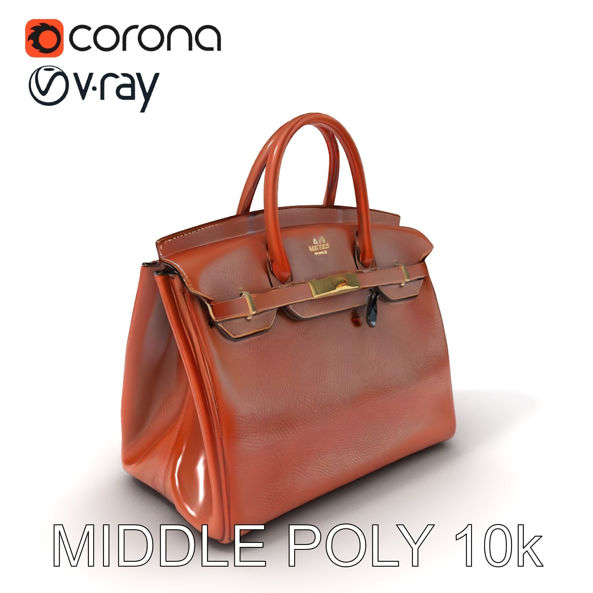 Luxury Handbag D Model Pack Low-poly 3D model_15