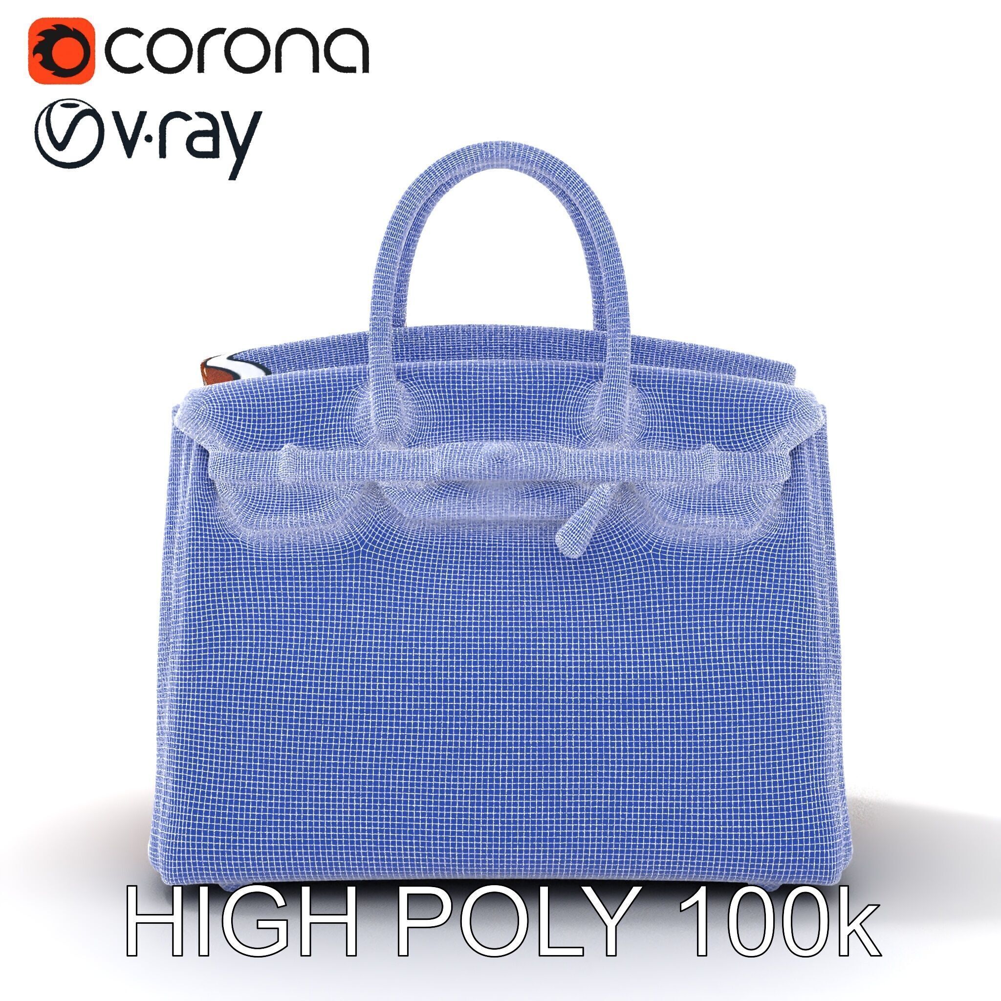 Luxury Handbag D Model Pack Low-poly 3D model_14