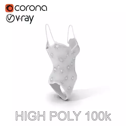 Floral Lace Lingerie Model Pack for D Rendering