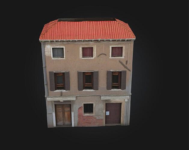 The Old Townhouse  Classic Charm of Historic Urban Living 3D model 6