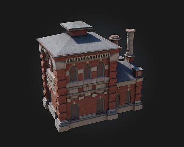 Brickhouse Tower  Sturdy Heights of Historic Architecture 3D model 3