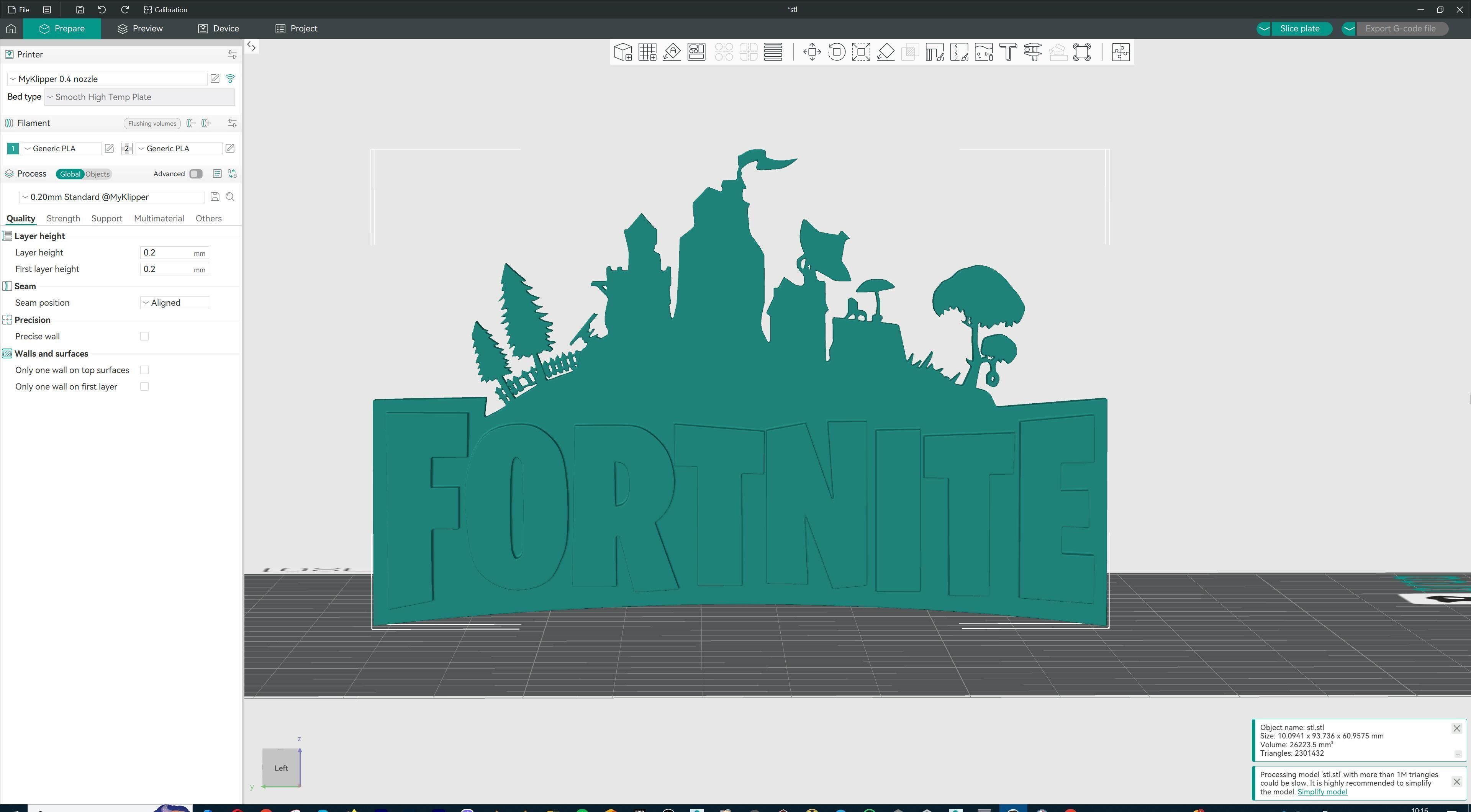 Fortnite Logo 3D print model_9