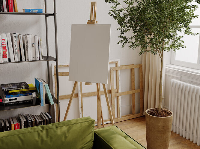 French-style interior scene 3D model 5