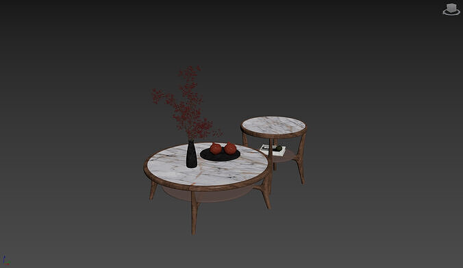 Autumn-themed living room 3D model 6