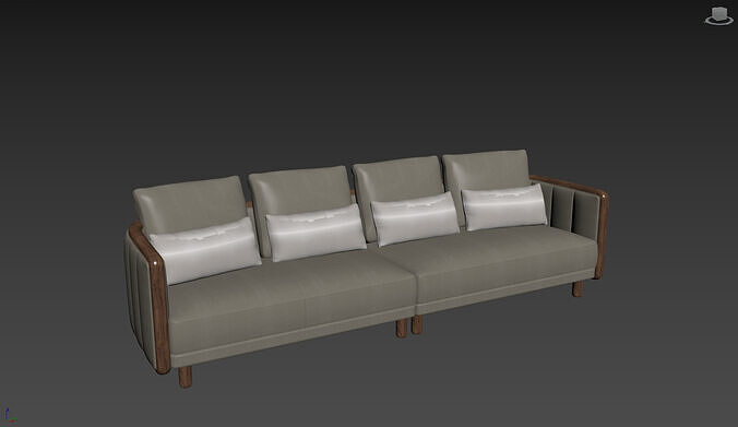 Autumn-themed living room 3D model 5