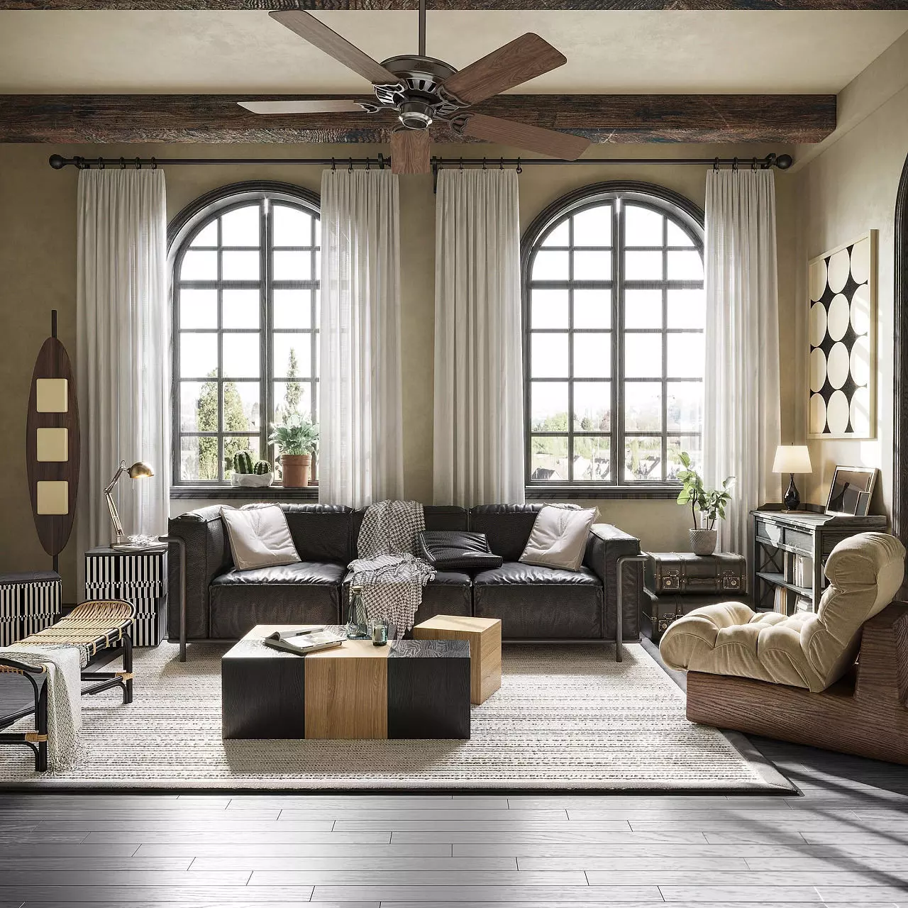 interior Living room scene Free 3D model