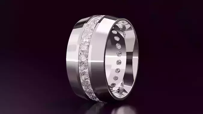 round cut eternity ring N11 54EU size
