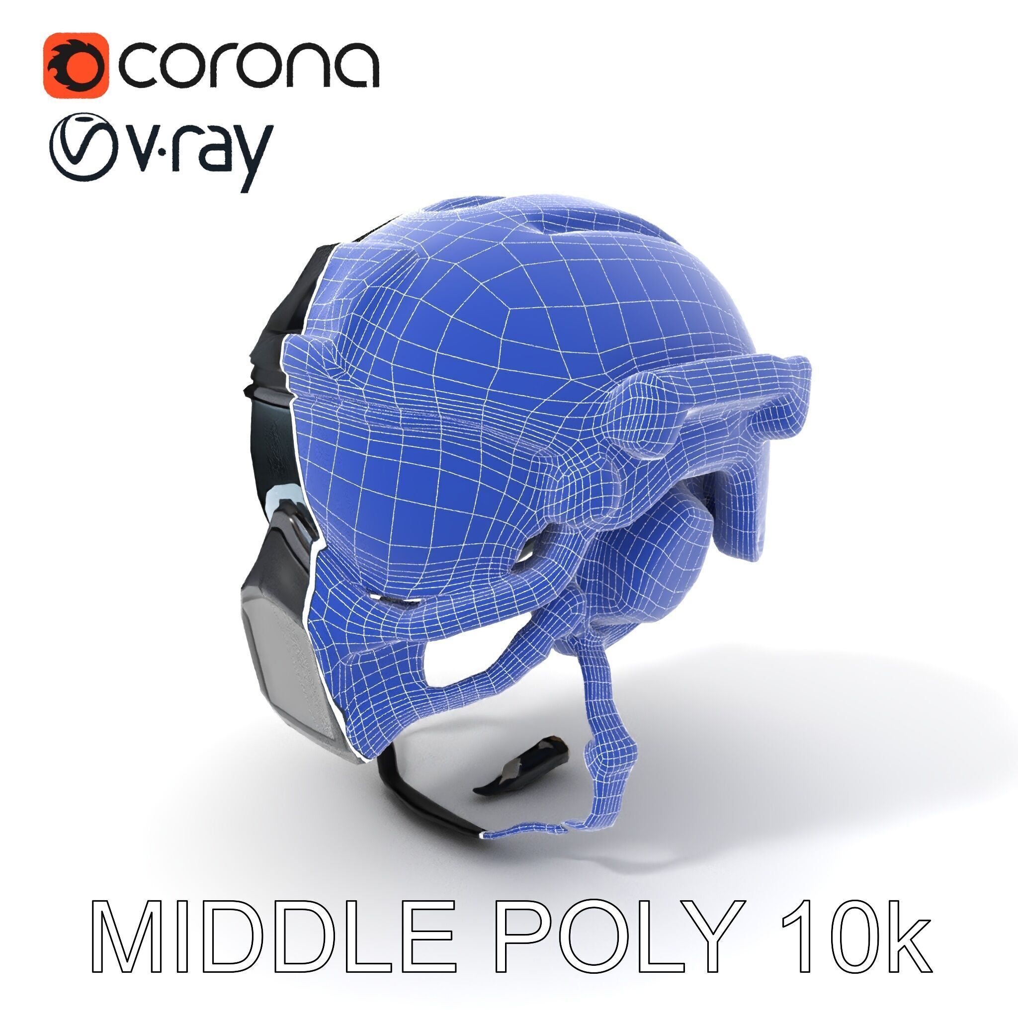 Advanced Tactical Helmet Model Pack Low-poly 3D model_28