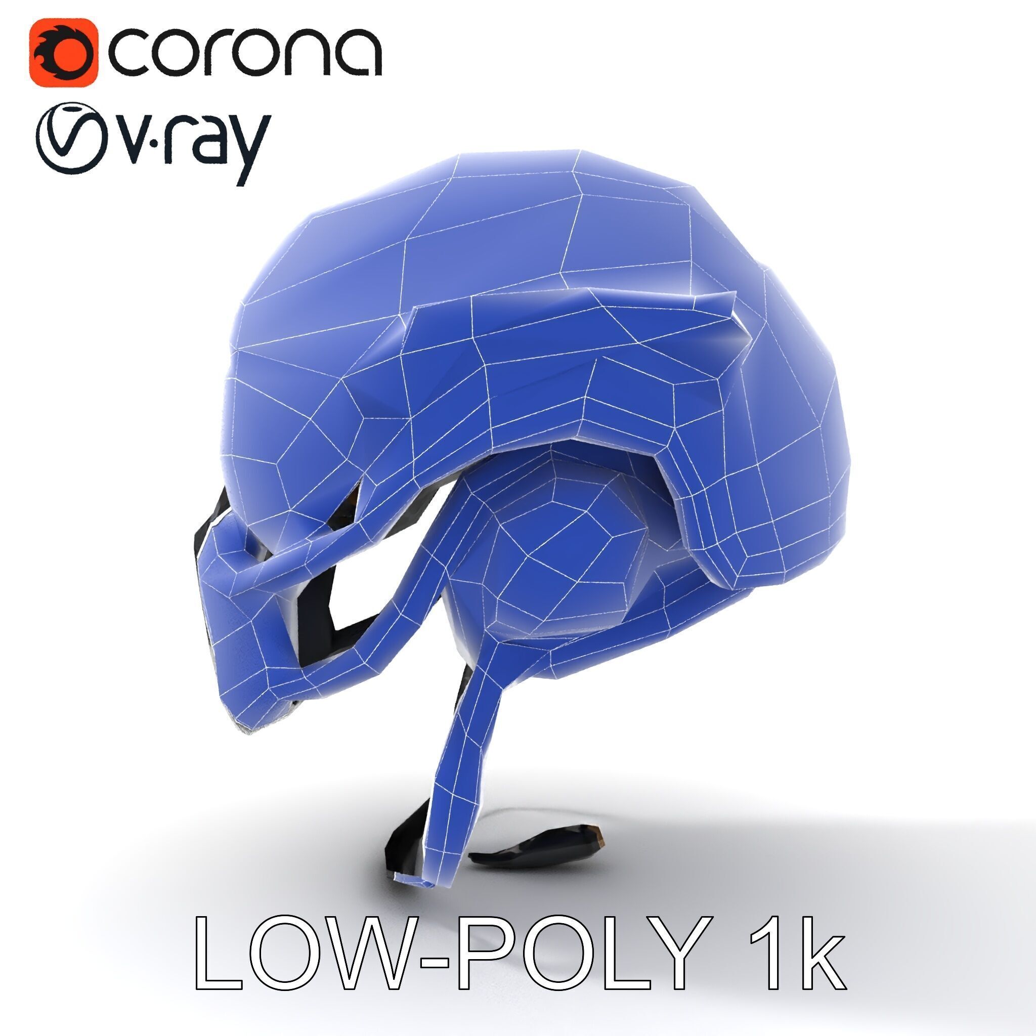 Advanced Tactical Helmet Model Pack Low-poly 3D model_34