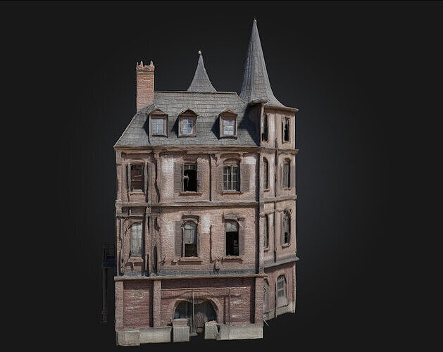 Haunted Victorian Manor  Gothic Grandeur with a Ghostly Presence 3D model 2