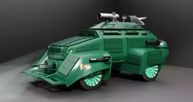 Fantasy Battle Vehicle - Bugsy Boy - Copyright