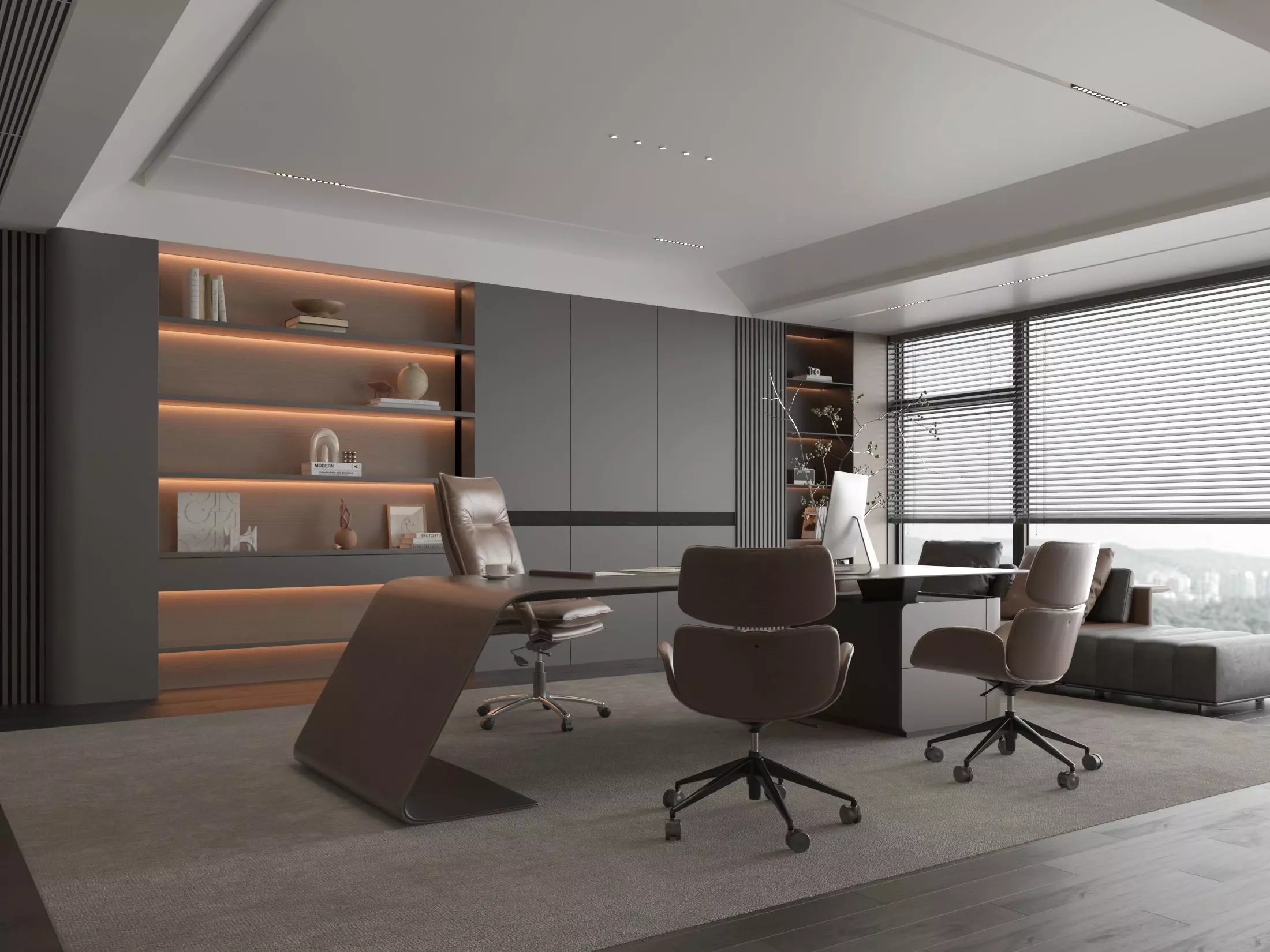 Office Interior 3D model_0