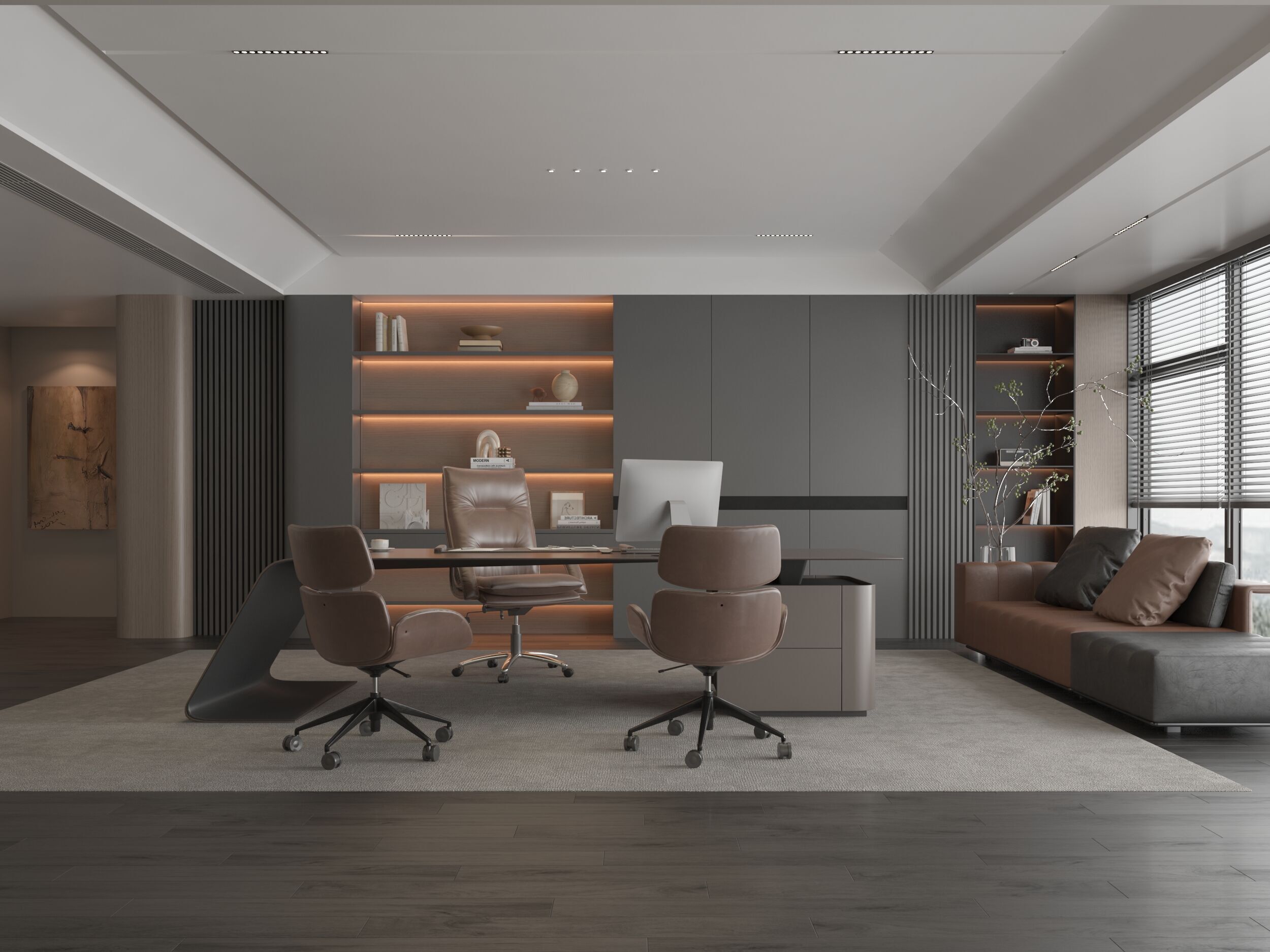 Office Interior 3D model_2