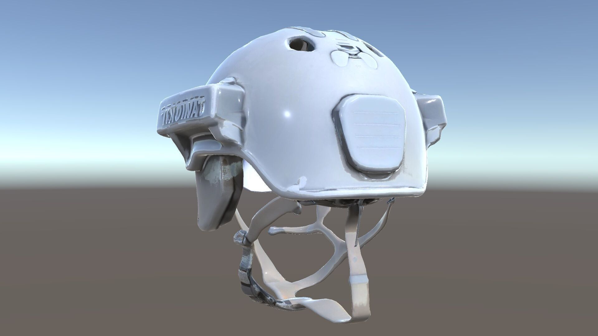 Tactical Helmet D Model Pack with Visor and Strap Low-poly 3D model_27