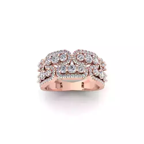 Fancy Gemstone Ring 36 3d Model and Render 3D print model
