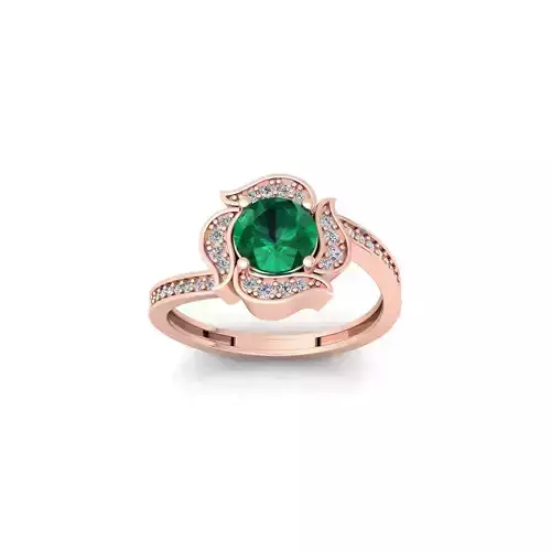 Fancy Gemstone Ring 33 3d Model and Render