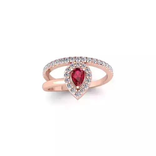 Fancy Gemstone Ring 34 3d Model and Render