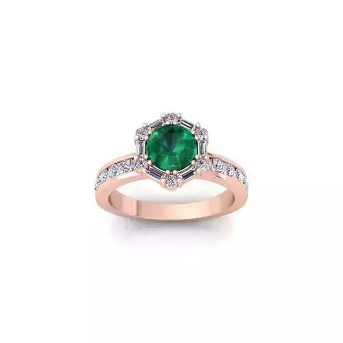 Fancy Gemstone Ring 31 3d Model and Render