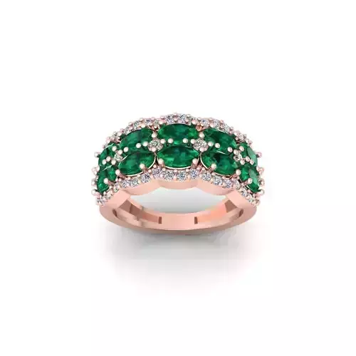 Fancy Gemstone Ring 27 3d Model and Render