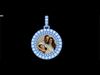 Solitaires Memory Pendant with Pears  Marquise and Diamond Round 3D print model_1