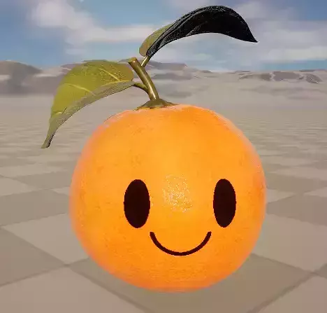 Stylish personification of oranges with multiple expressions