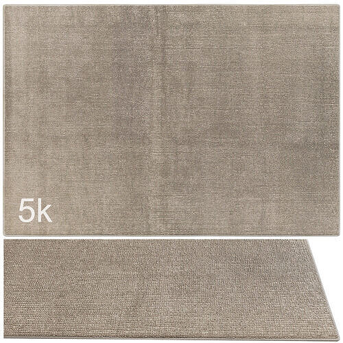 Carpet set 9146 - Hand-knotted Wool Brown Rug - 5k 3D model