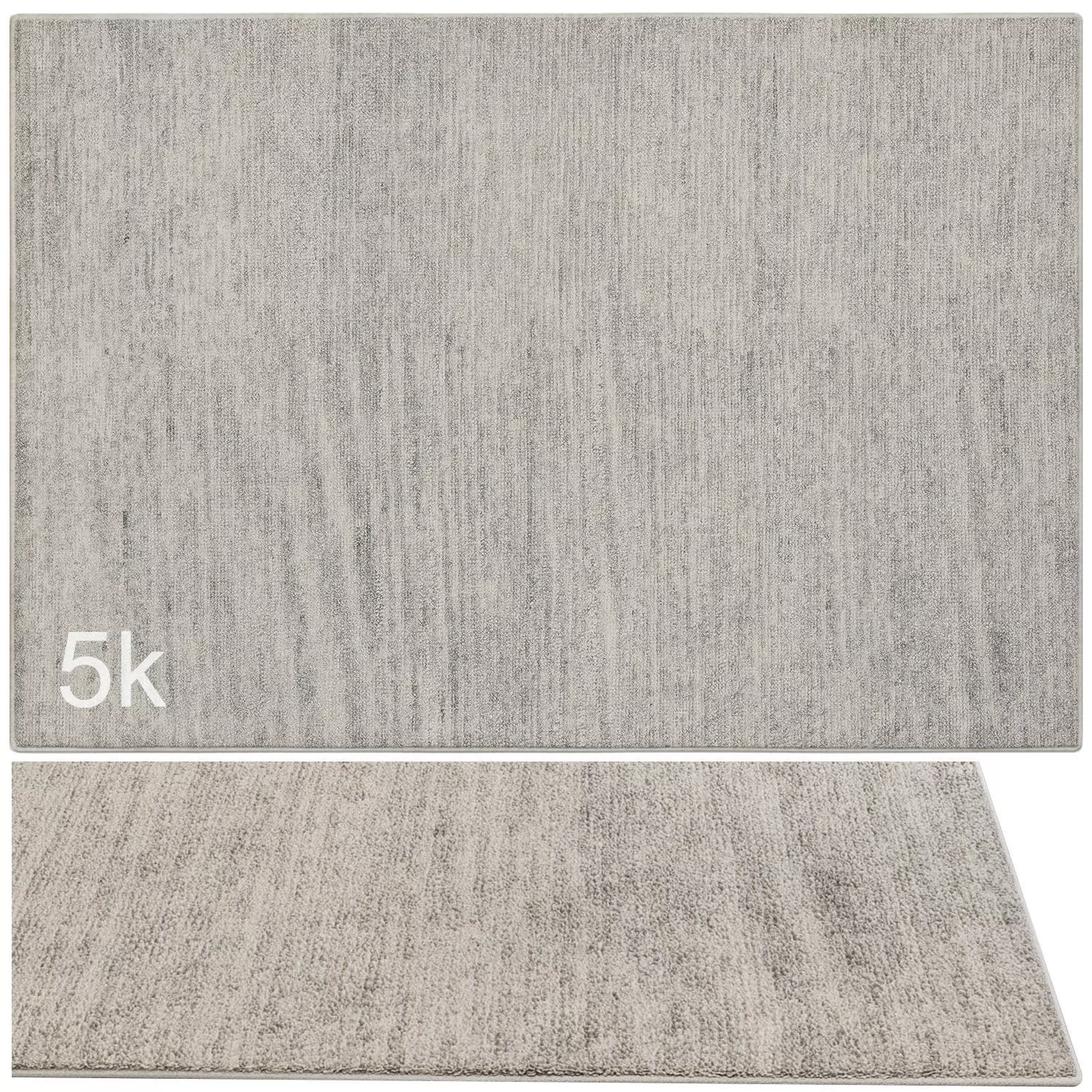 Carpet set 9142 - Hand-knotted Wool Gray Rug - 5k 3D model_0