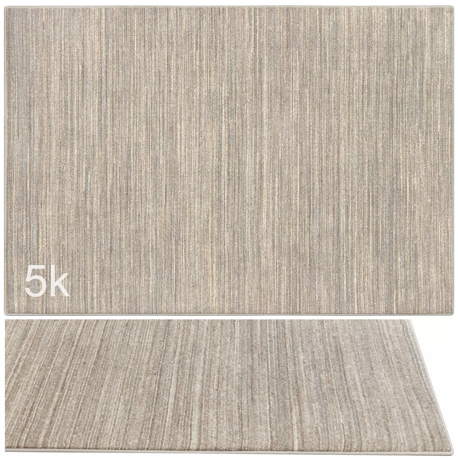 Carpet set 9141 - Hand-knotted Wool Soft Rug - 5k 3D model