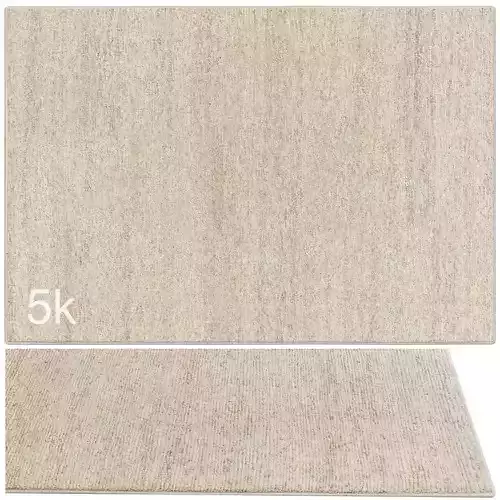 Carpet set 9140 - Hand-knotted Wool Stripe Rug - 5k