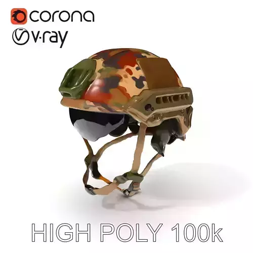 Tactical Combat Helmet D Model Pack