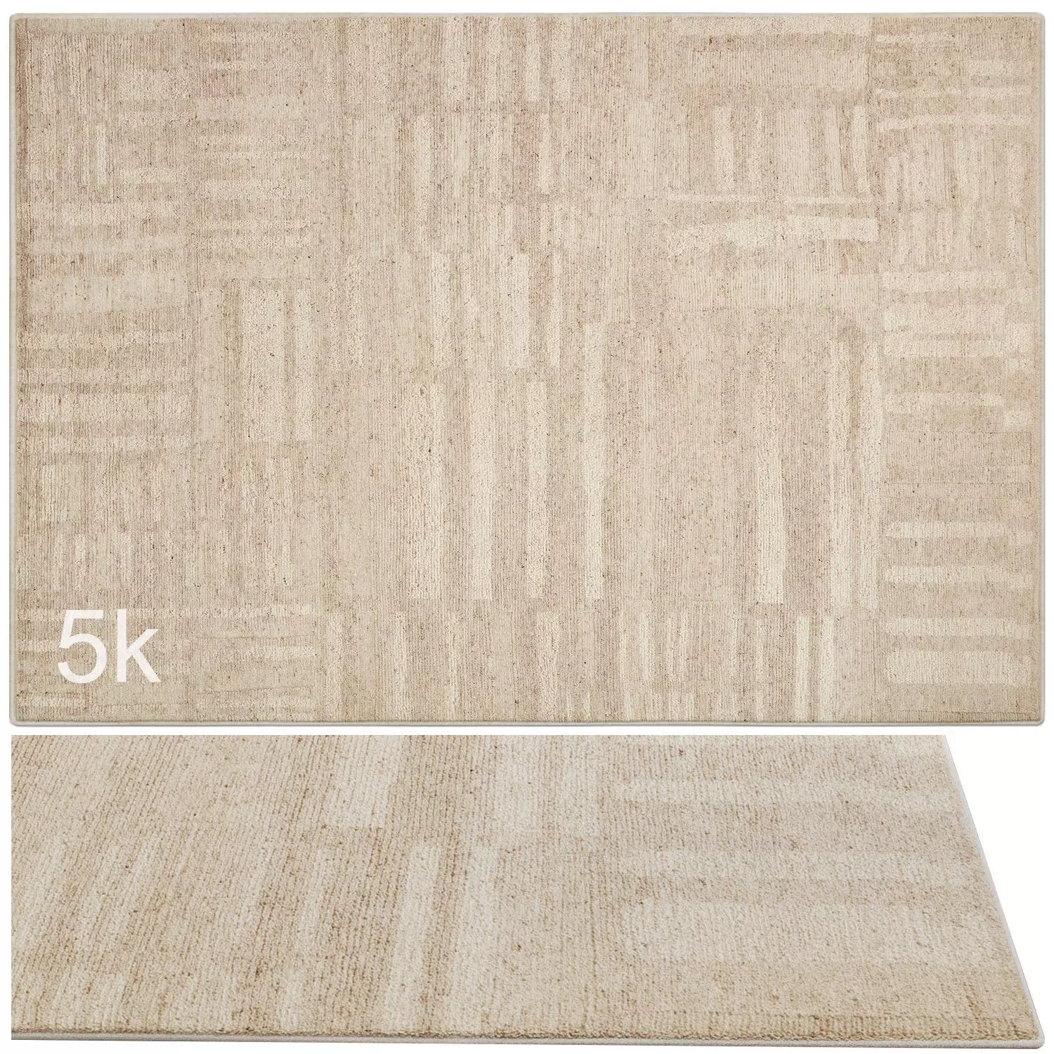 Carpet set 9132 - Hand-knotted Franklin Rug - 5k 3D model_0
