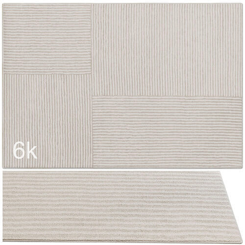 Carpet set 9121 - Hand-knotted Wool Rug - 6k 3D model