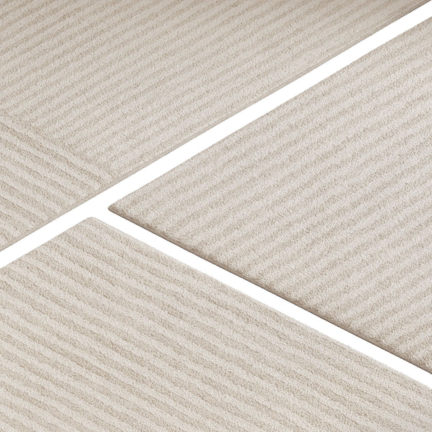 Carpet set 9121 - Hand-knotted Wool Rug - 6k 3D model_2