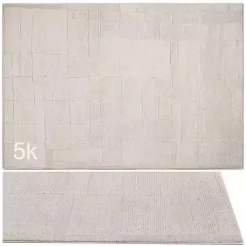 Carpet set 9120 - Hand Knotted Ivory Rug - 5k