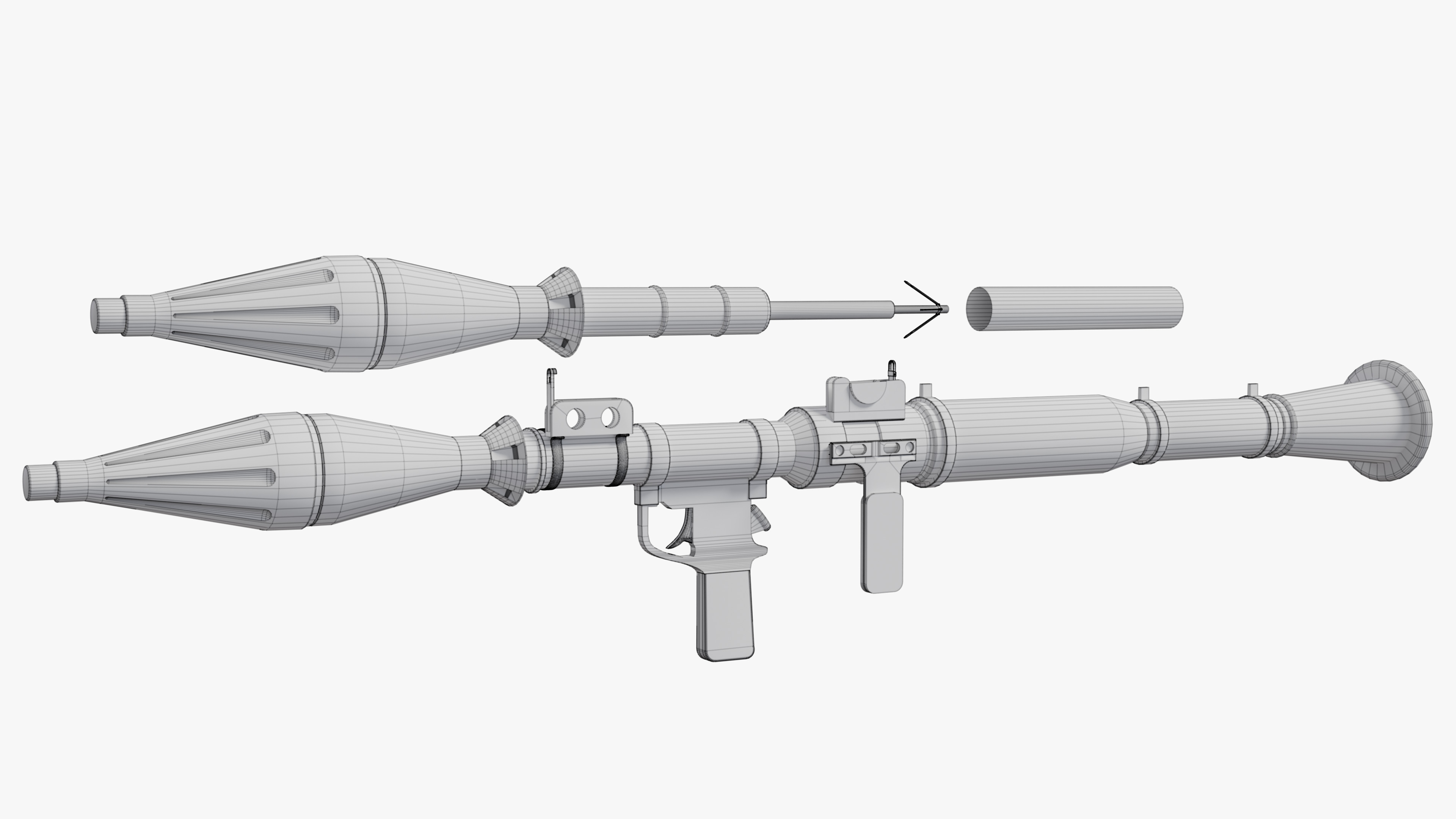 RPG-7 Launcher 3D model_8