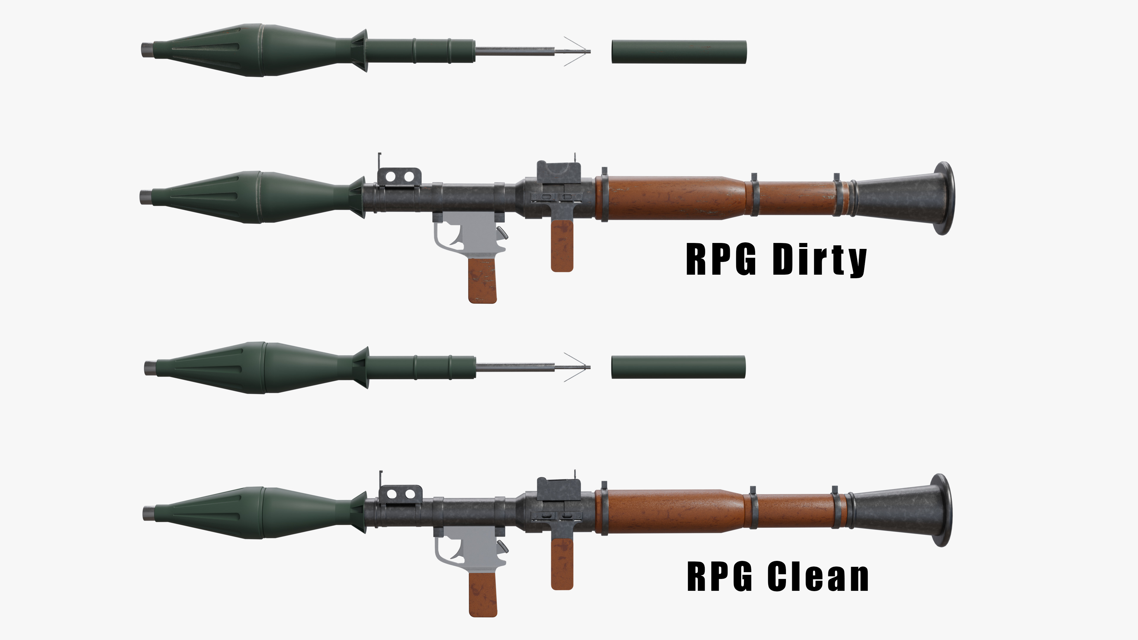 RPG-7 Launcher 3D model_1