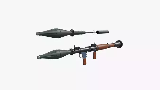 RPG-7 Launcher 3D model RPG-7 Launcher 3D model