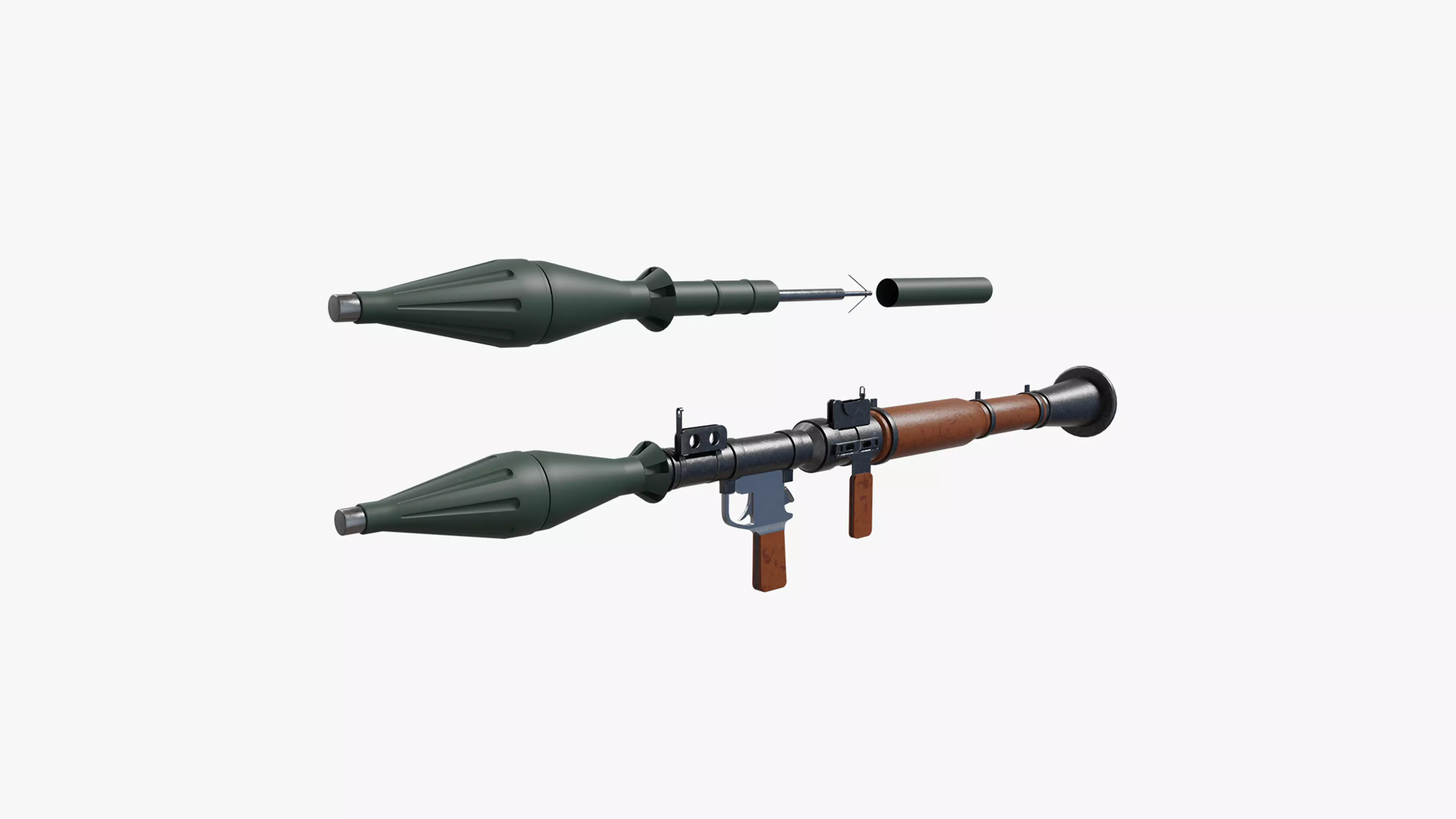 RPG-7 Launcher 3D model_0