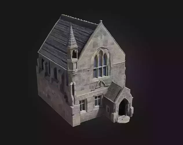 Gothic Stone Chapel  Majestic Silence of Sacred Stonework