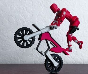 Motorcycle dummy  3D print model_3