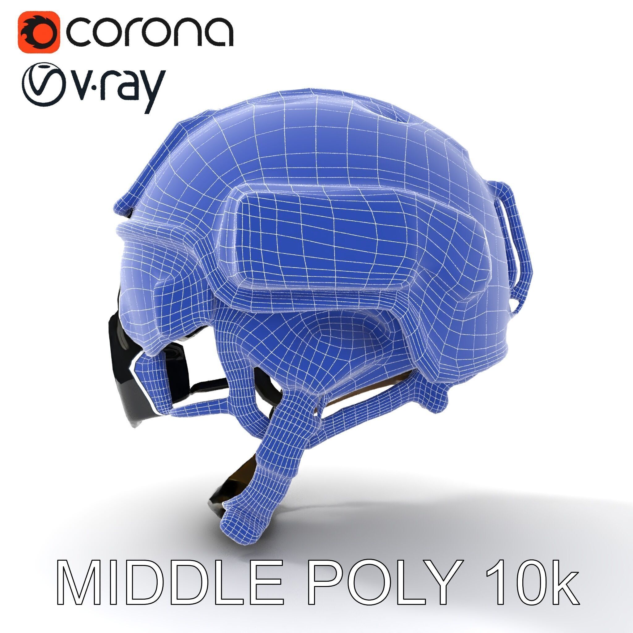 Tactical SWAT Helmet D Model Pack Low-poly 3D model_32