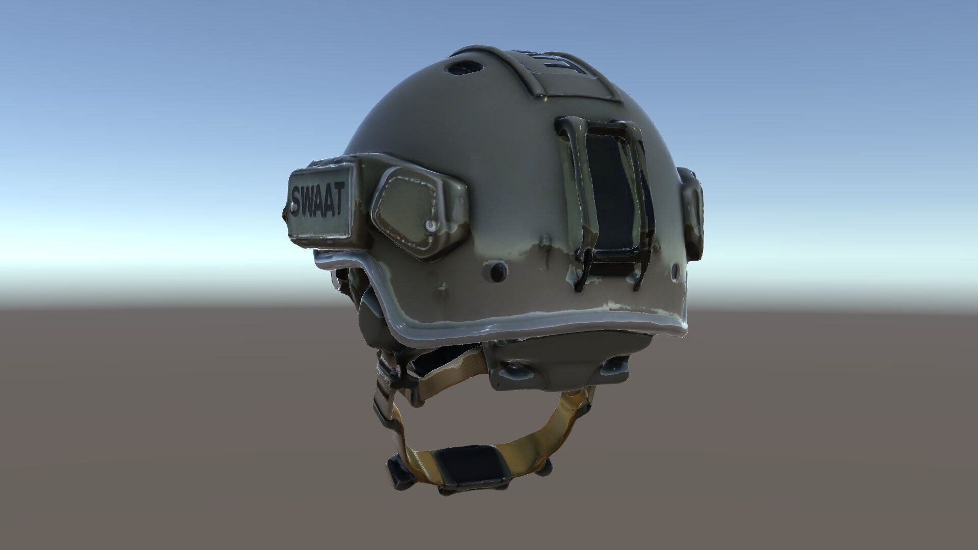 Tactical SWAT Helmet D Model Pack Low-poly 3D model_5