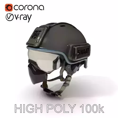 Tactical SWAT Helmet D Model Pack