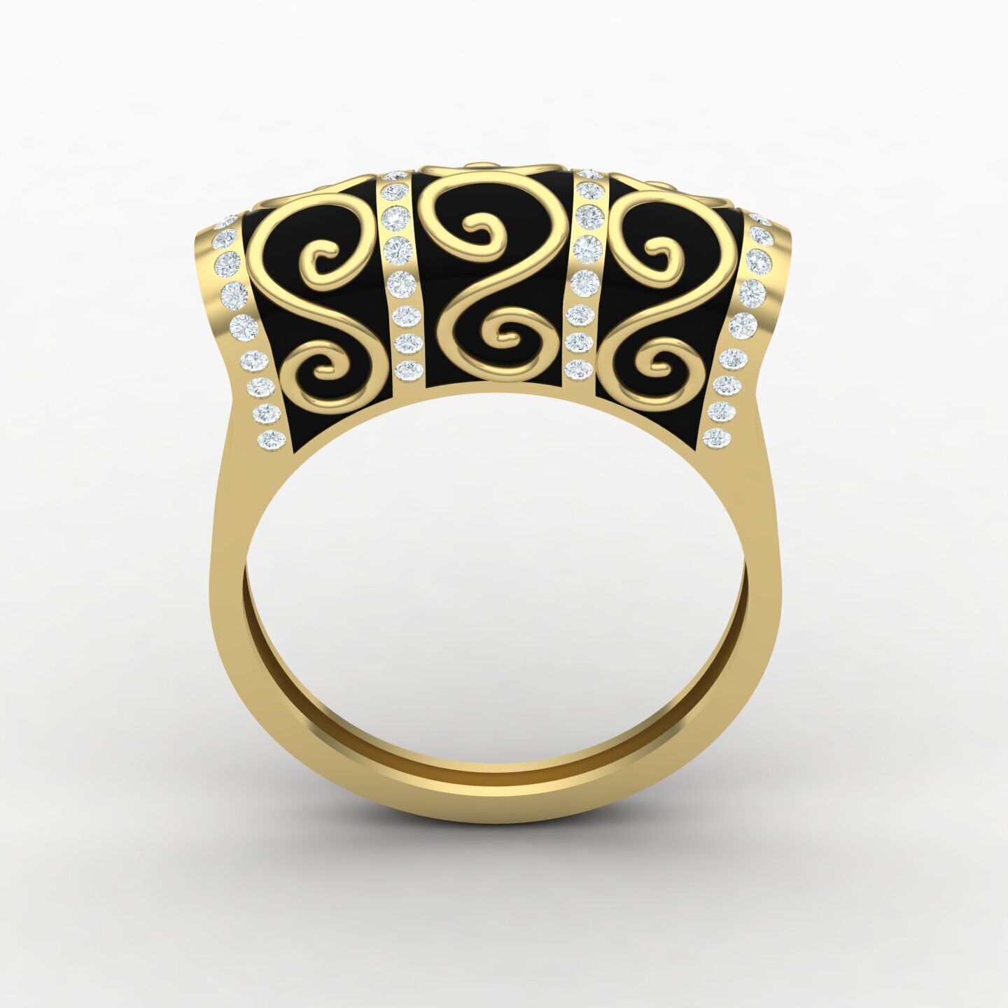Women ring 26 3D print model_3