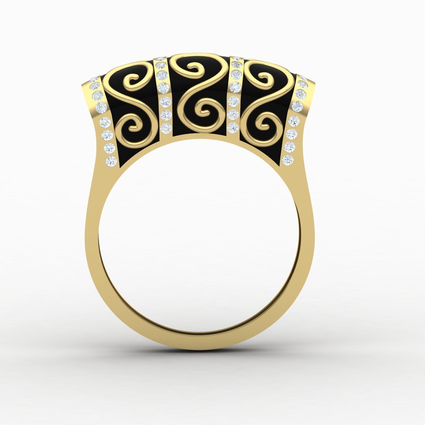 Women ring 26 3D print model_2