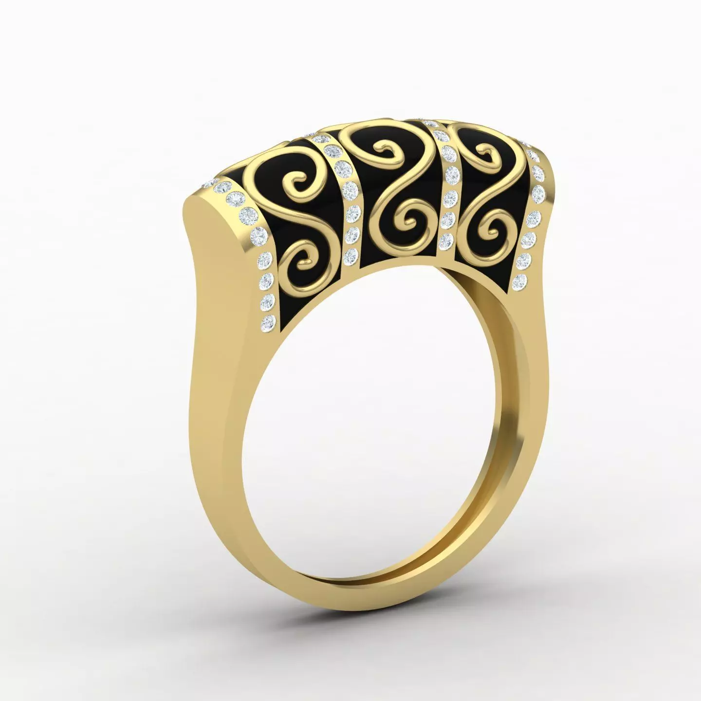 Women ring 26 3D print model_0