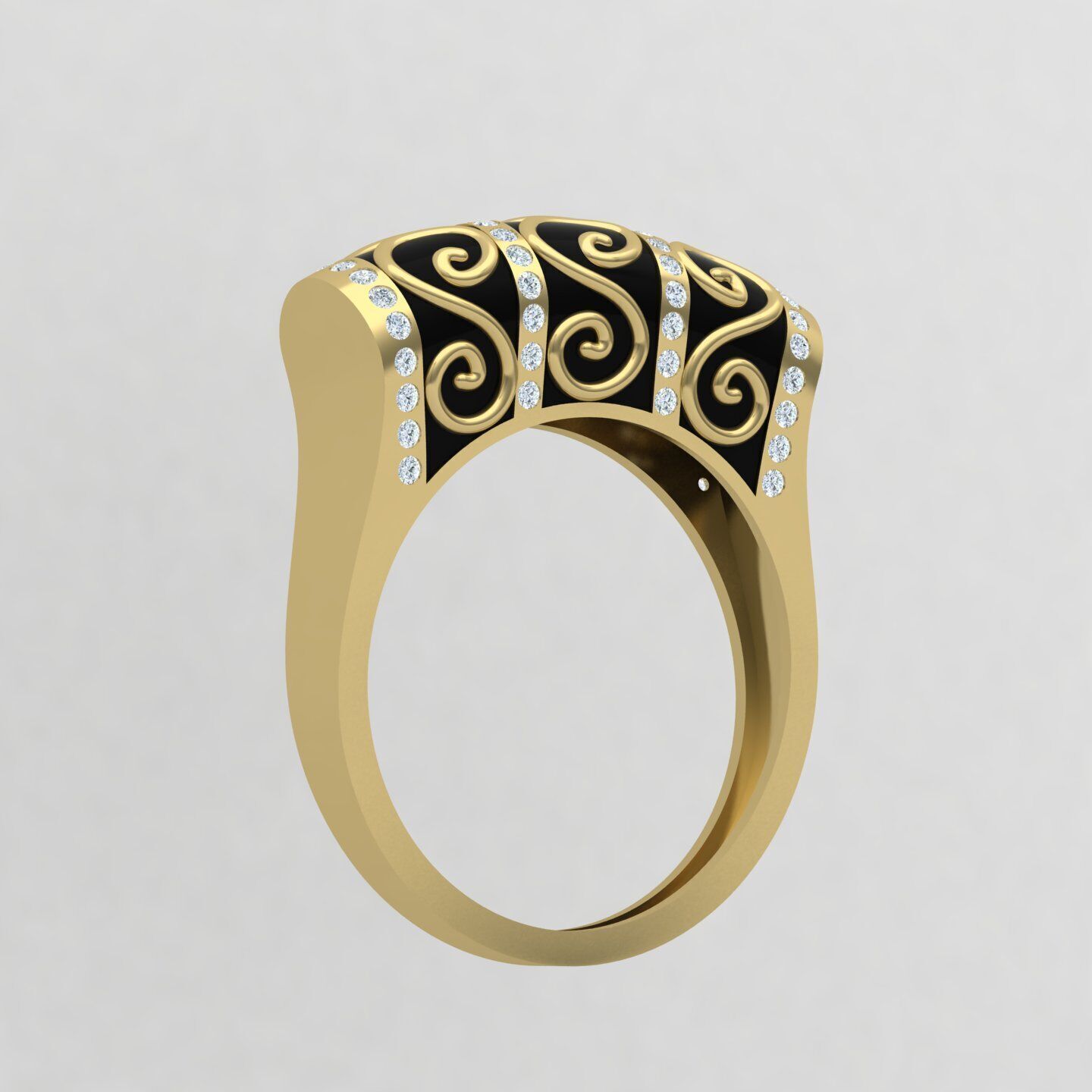 Women ring 26 3D print model_11