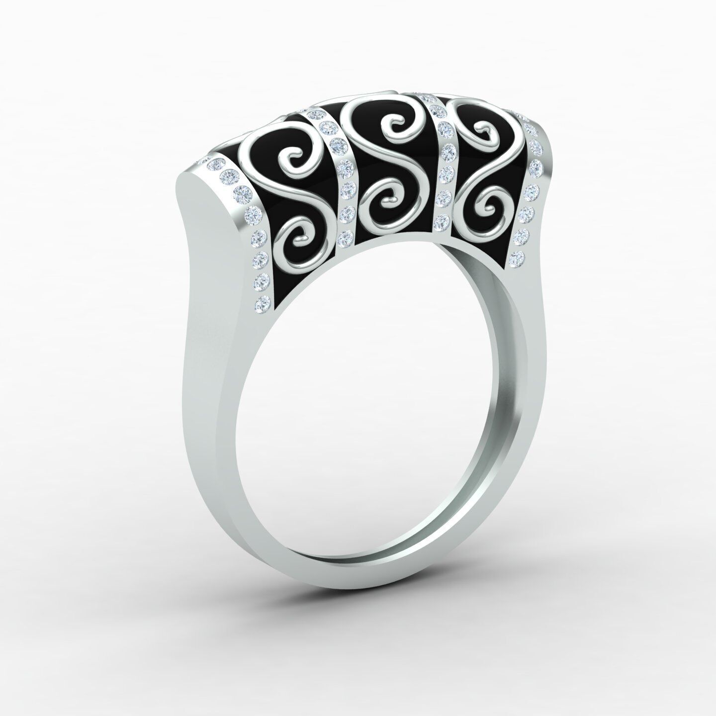 Women ring 26 3D print model_6