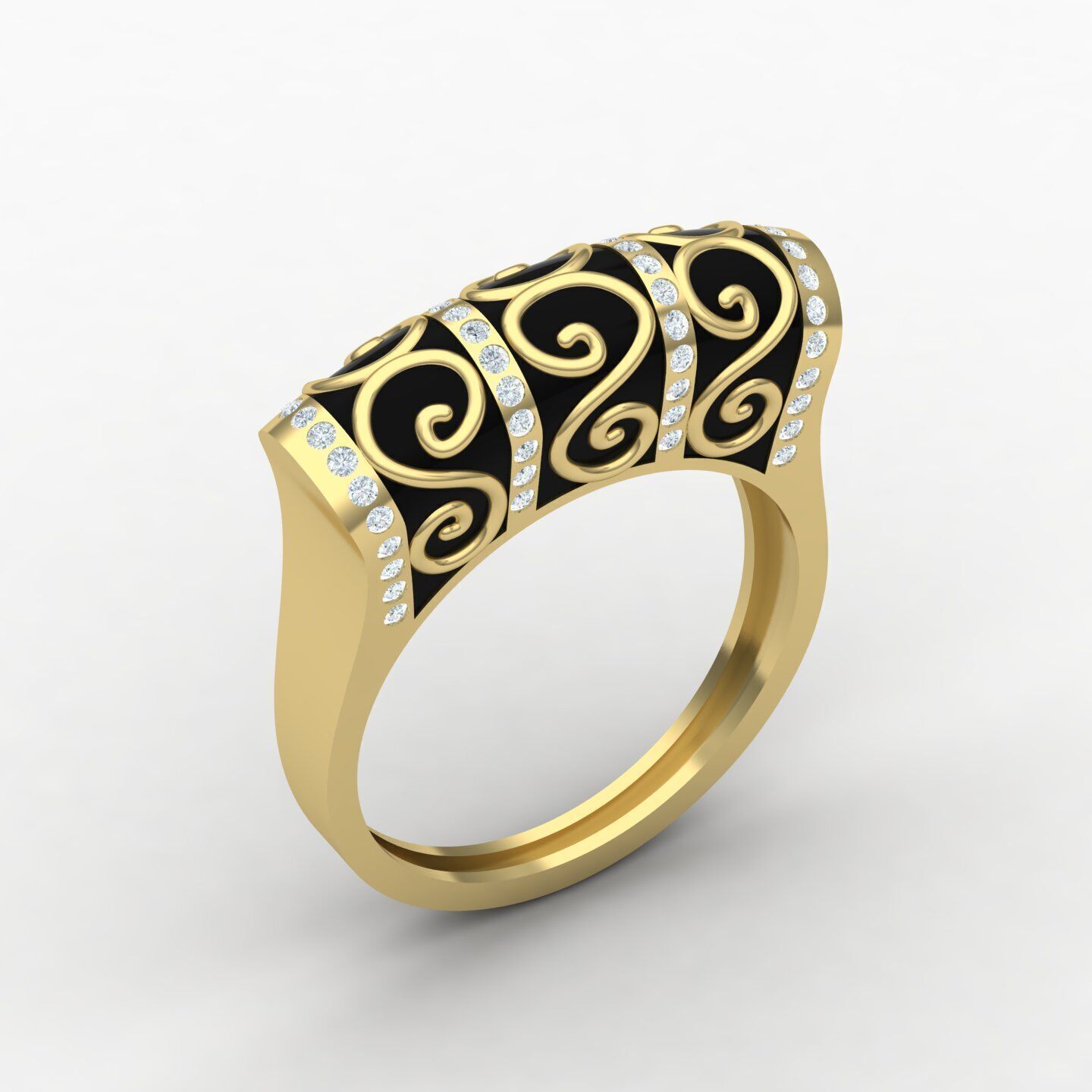 Women ring 26 3D print model_1
