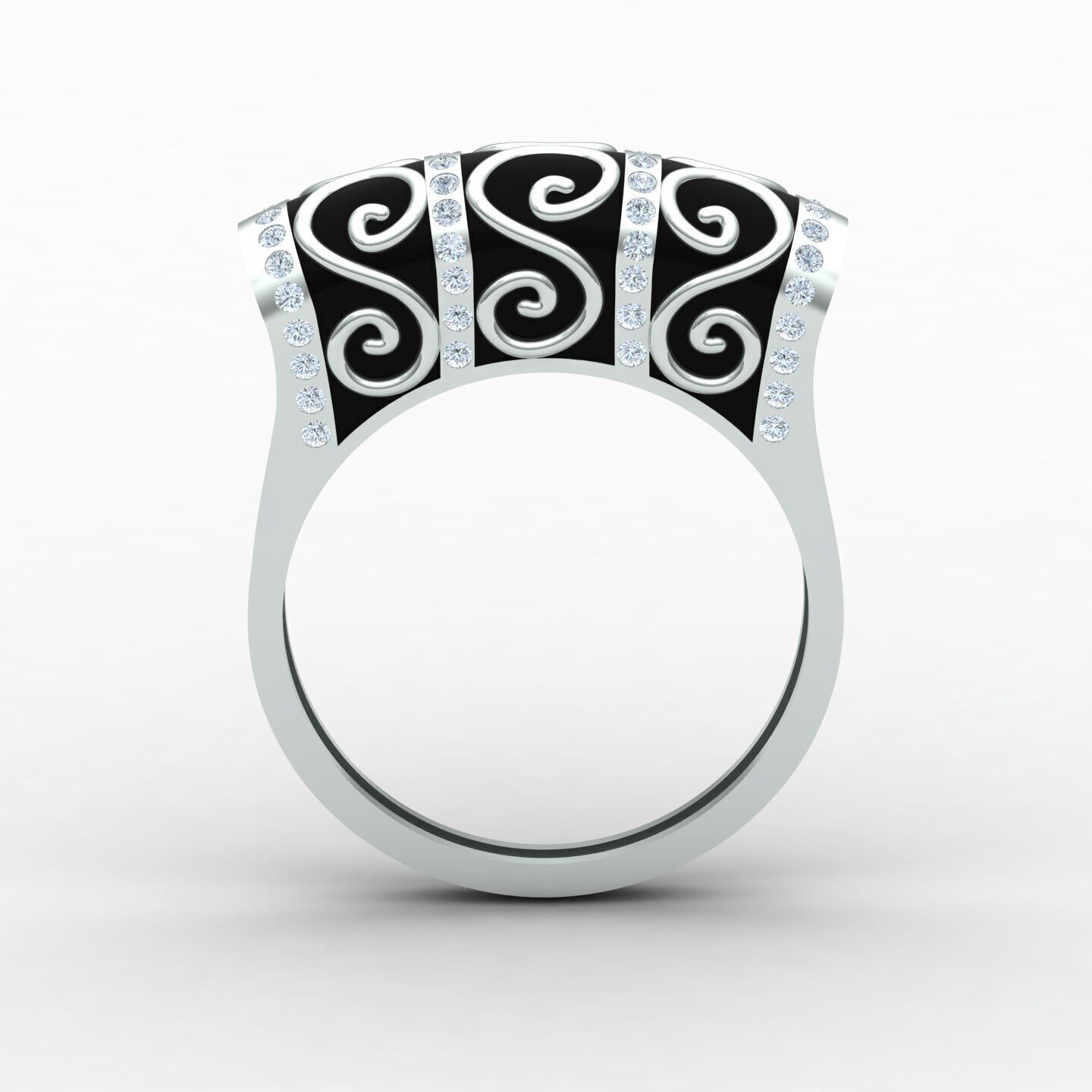 Women ring 26 3D print model_7